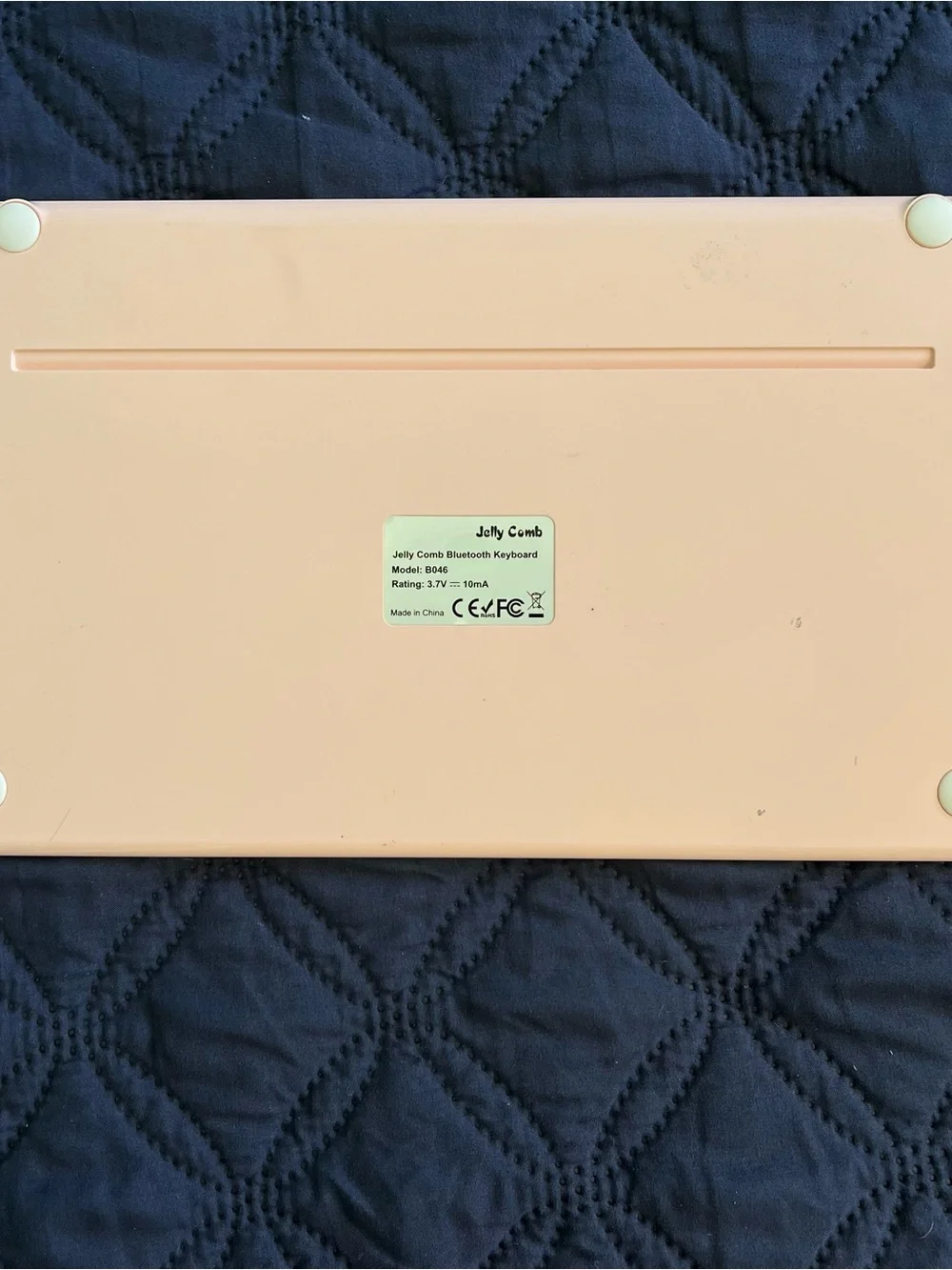 Jelly Comb Pink Bluetooth Wireless Keyboard Tablet Stand Model B046 Tested Works